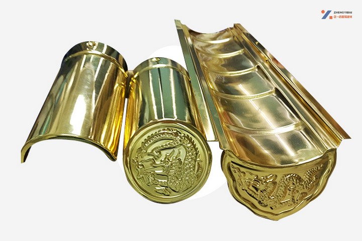 中式仿古金属瓦-电镀